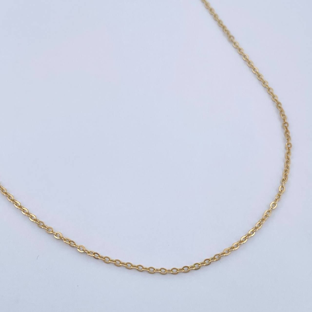 Cadena Aro Seguido 2.15gr / 46.7cm / 1.2mm Oro Amarillo 18K &