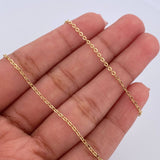 Cadena Aro Seguido 2.15gr / 46.7cm / 1.2mm Oro Amarillo 18K &