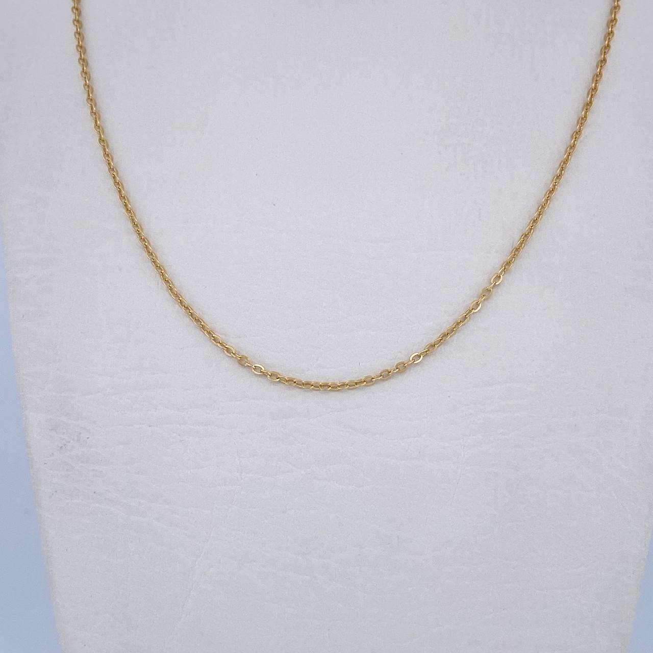 Cadena Aro Seguido 2.15gr / 46.4cm / 1.2mm Oro Amarillo 18K &