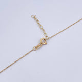 Cadena Corazones 2.5gr / 42.4cm-45.2cm / 0.5mm Electroestatico Rosa Oro Amarillo 18K &