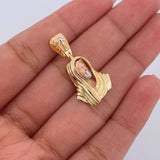 Dije Rostro Cristo 3.6gr / 2.6cm / Tres Oros 18K $