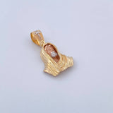 Dije Rostro Cristo 3.6gr / 2.6cm / Tres Oros 18K $