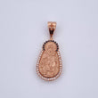 Dije Virgen Del Carmen 5.65gr / 3.1cm / Circones Negros Blancos Oro Rosa 18K $
