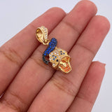 Dije Pato Gorro 4.2gr / 2.7cm / Circones Azules Naranjas Negros Blancos Oro Amarillo 18K $