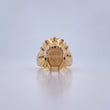 Anillo Indio 8.9gr / T9 / Circones Colores Oro Amarillo 18K $