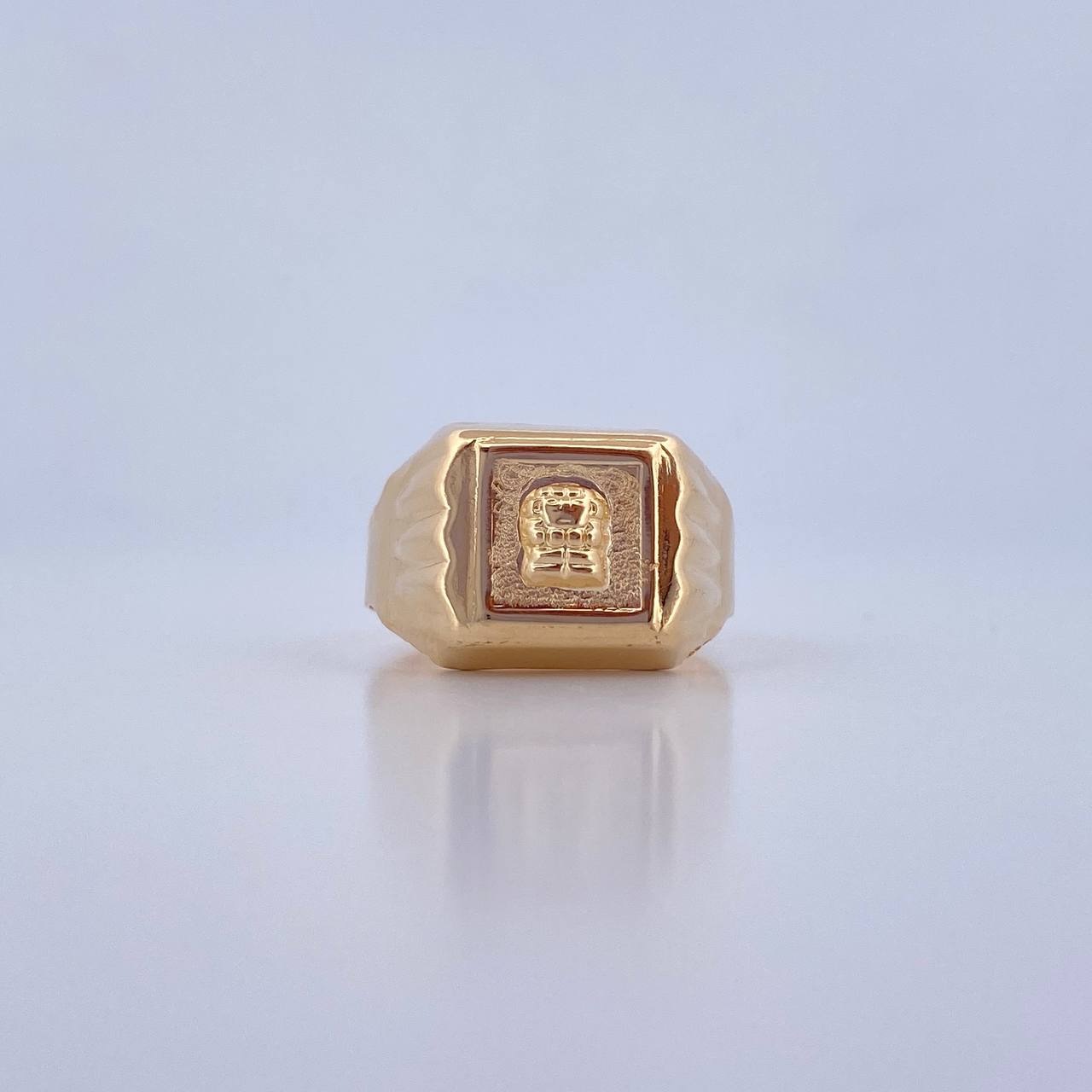 Anillo Sello Precolombino 4.35gr / T9 1/2 / Oro Amarillo 18K &