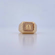 Anillo Sello Precolombino 4.35gr / T9 1/2 / Oro Amarillo 18K &