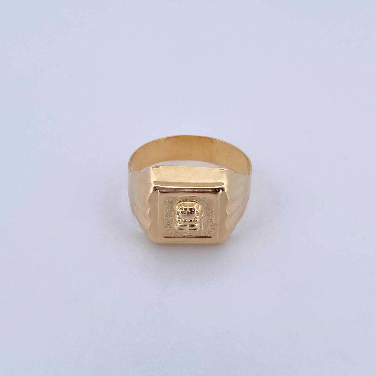 Anillo Sello Precolombino 4.35gr / T9 1/2 / Oro Amarillo 18K &