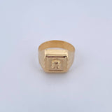 Anillo Sello Precolombino 4.35gr / T9 1/2 / Oro Amarillo 18K &