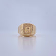 Anillo Sello Precolombino 4.2gr / T11 1/4 / Oro Amarillo 18K &