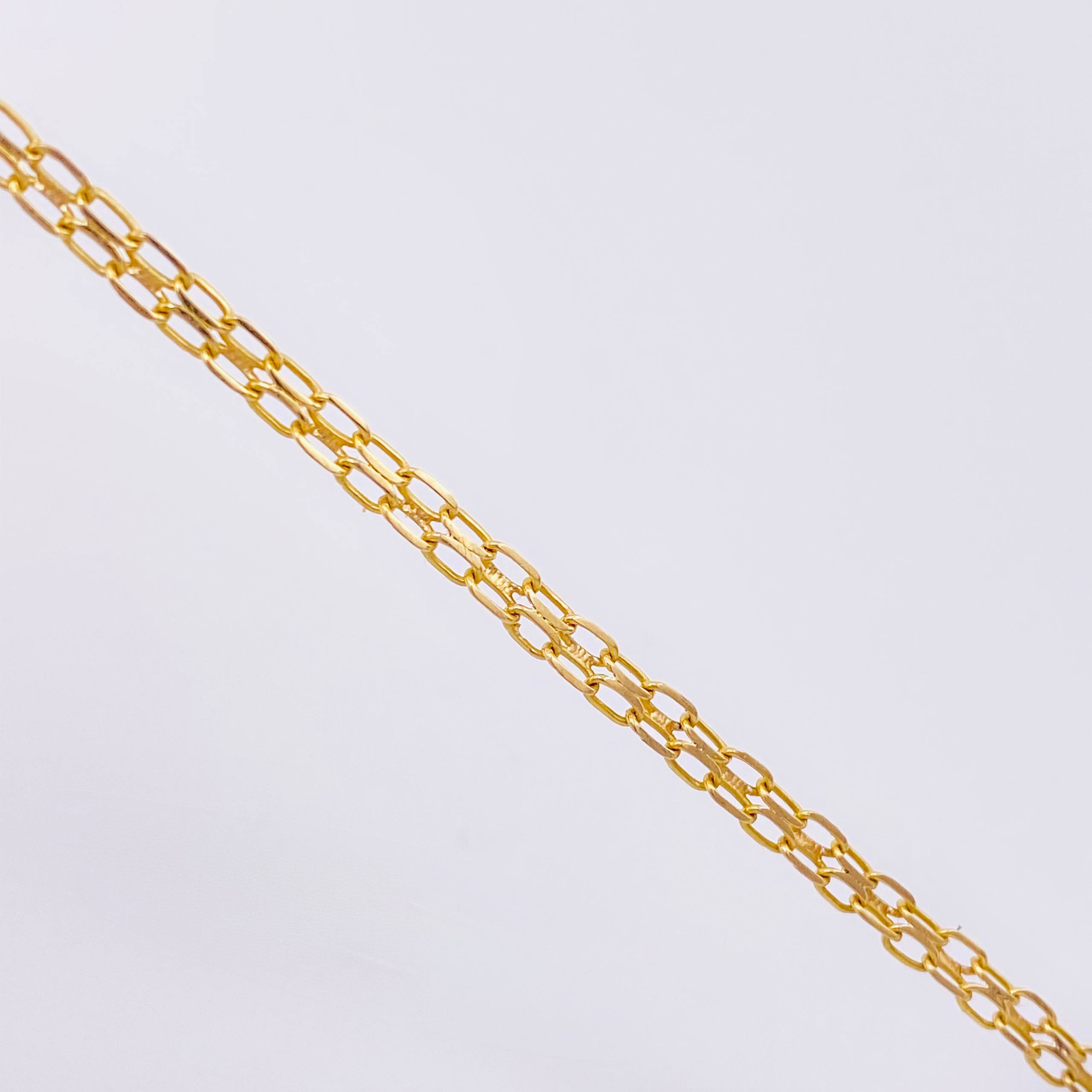 Pulso Chino 2.85gr / 20.5cm / 3mm Oro Amarillo +1 18K