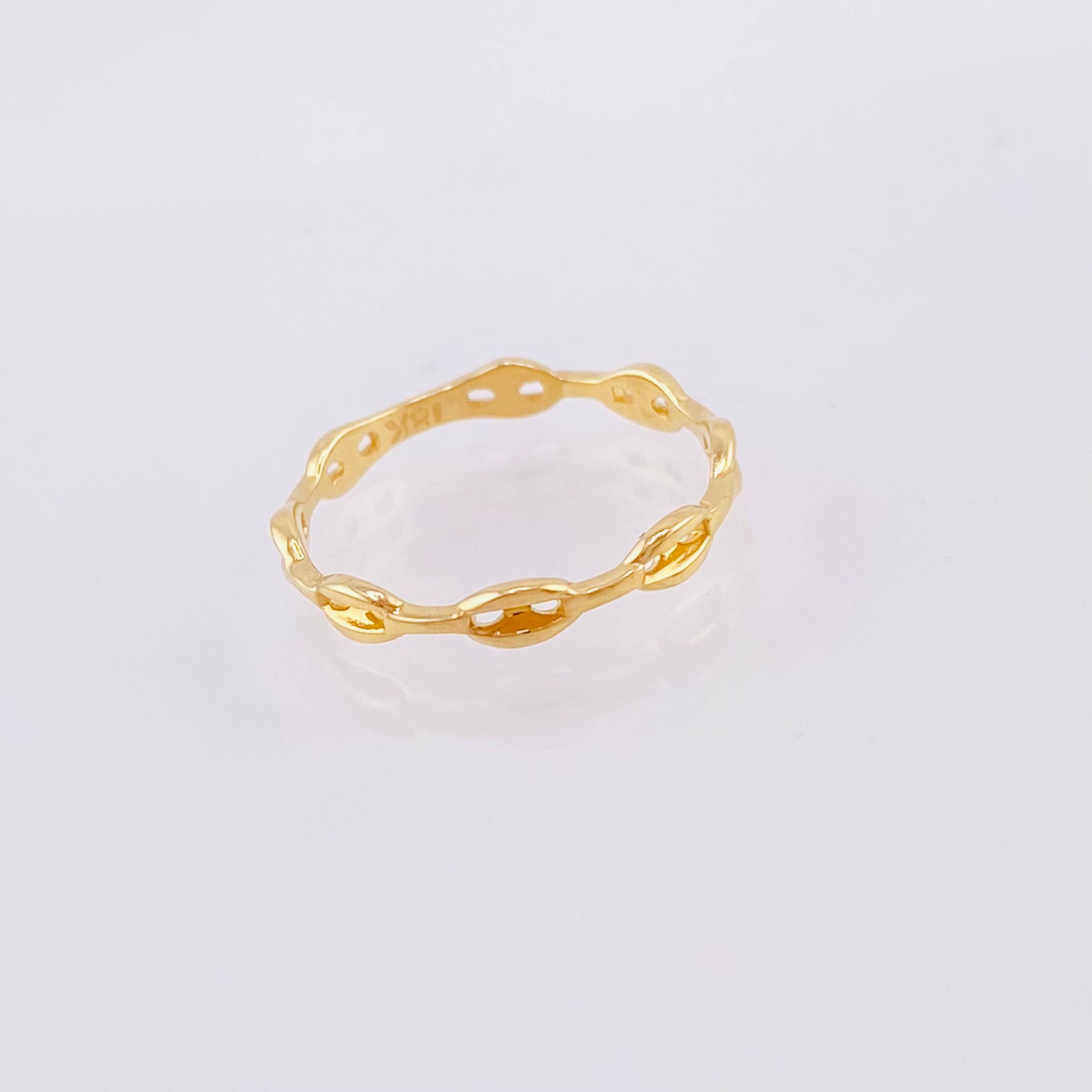 Anillo GC Estirado 0.95gr / T5 / Oro Amarillo 18K