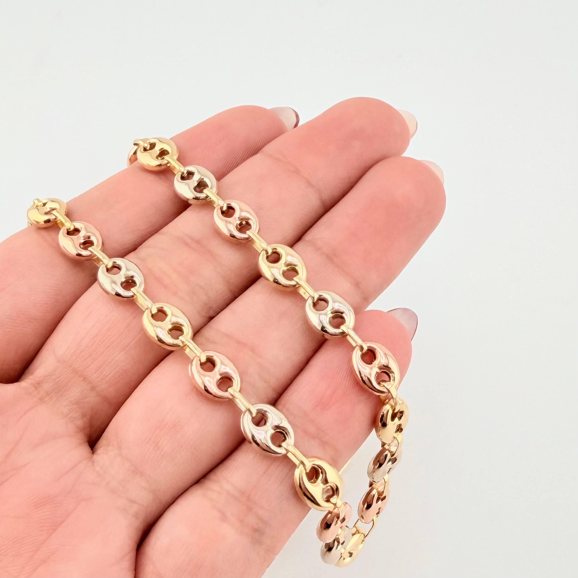 Cadena Gc 16.2 g / 66.5 cm / 6.3 mm Tres Oros 18K