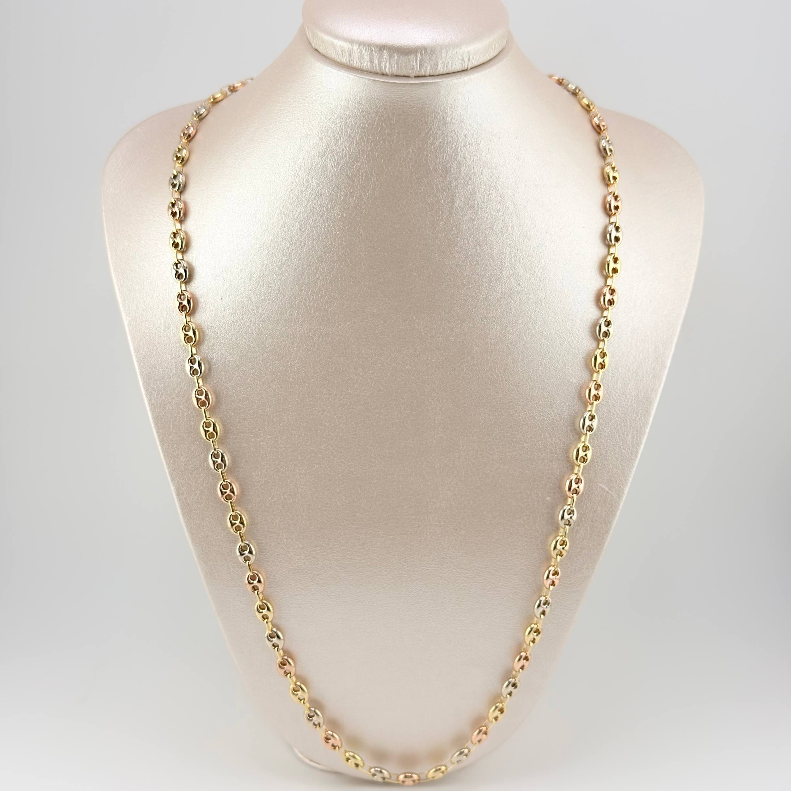 Cadena Gc 16.2 g / 66.5 cm / 6.3 mm Tres Oros 18K