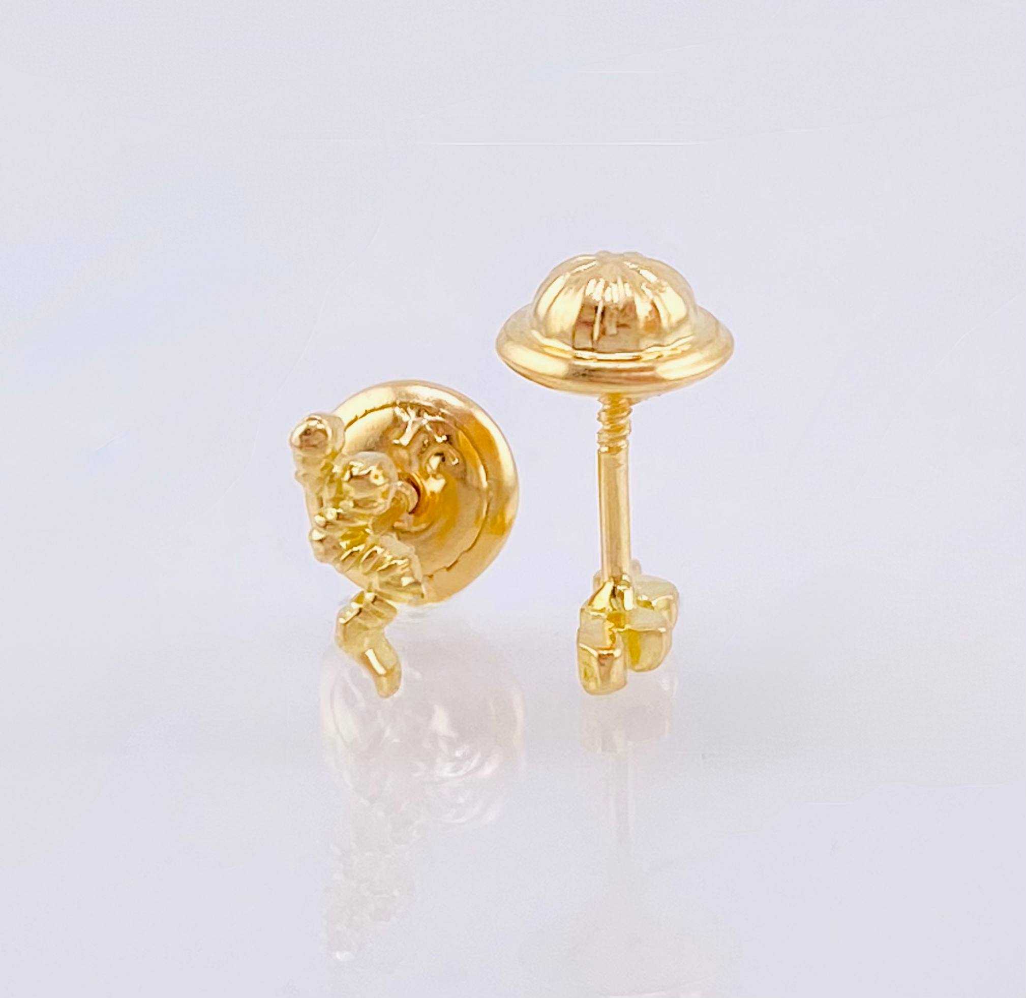 Topos Serpiente 0.65gr / 7.3mm Oro Amarillo 18K