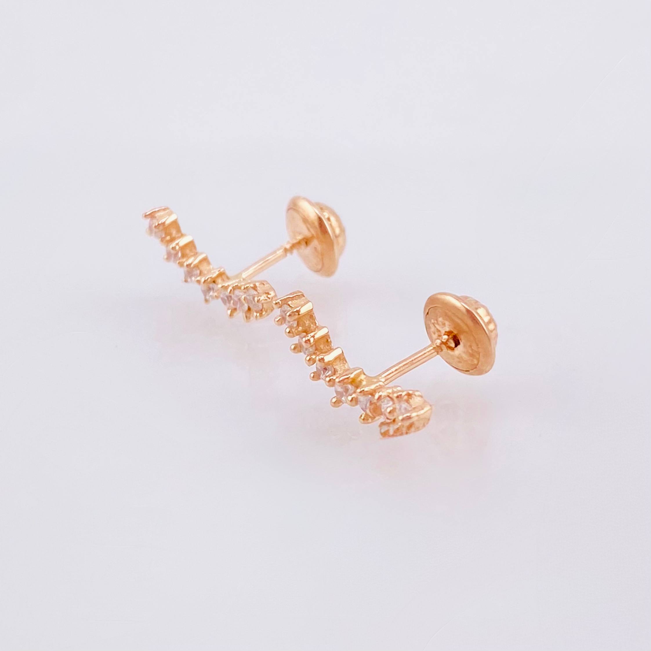 Topos Estela 1.05gr / 1.3cm / Oro Rosa 18K