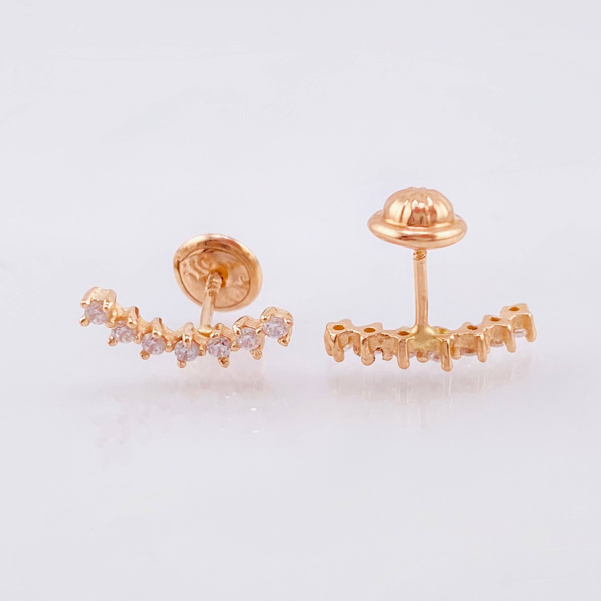 Topos Estela 1.05gr / 1.3cm / Oro Rosa 18K