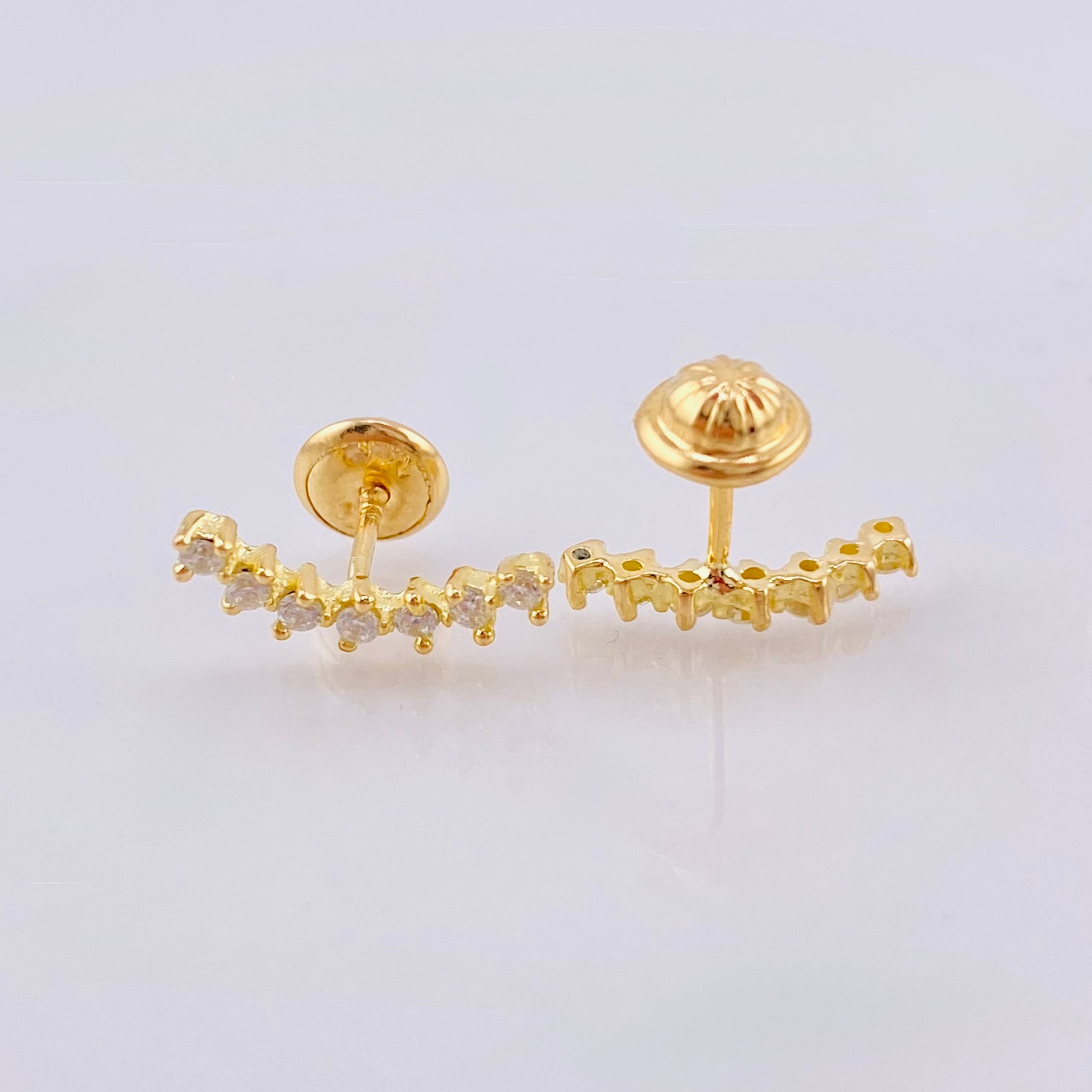 Topos Estela 1.05gr / 1.05cm / Oro Amarillo 18K *