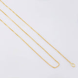 Cadena Veneciana 1.2gr / 45cm / 0.6mm Oro Amarillo +3 18K