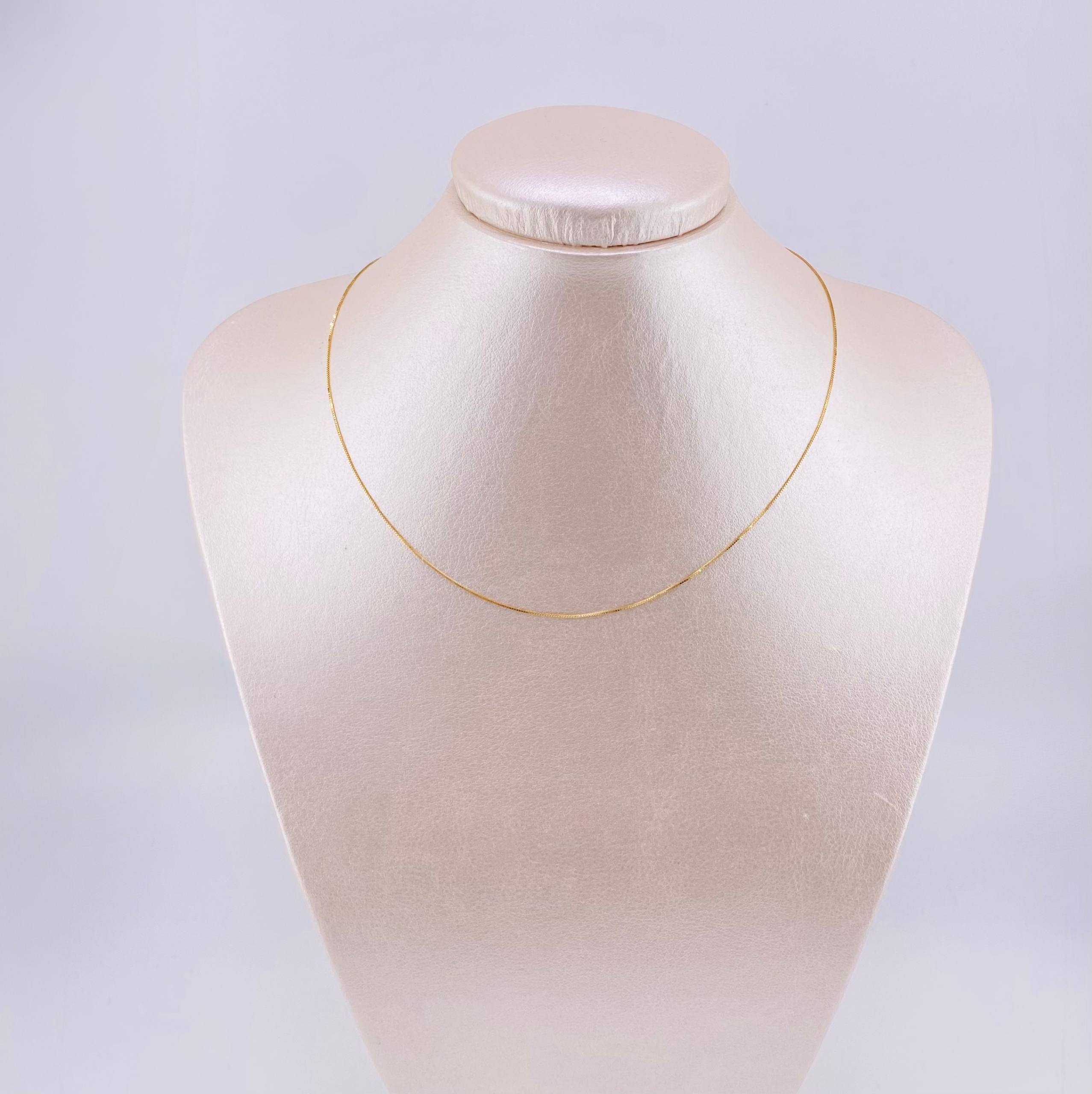 Cadena Veneciana 1.2gr / 45cm / 0.6mm Oro Amarillo +3 18K