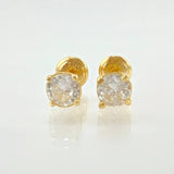 Topos Cuatro Garras 1.4gr / 5.3mm Oro Amarillo 18K *