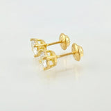 Topos Cuatro Garras 1.4gr / 5.5mm Oro Amarillo 18K