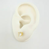 Topos Cuatro Garras 1.4 g / 5.3 mm Oro Amarillo 18K