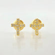 Topos Cruz Tupida 0.75gr / 7.5mm Oro Amarillo 18K