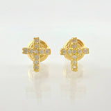 Topos Cruz Tupida 0.75gr / 7.5mm Oro Amarillo 18K