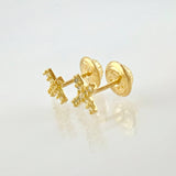 Topos Cruz Tupida 0.75gr / 7.6mm Oro Amarillo 18K
