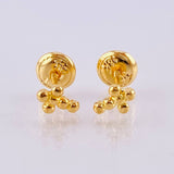 Topos Cruz Burbujas 0.85gr / 5.75mm Oro Amarillo 18K