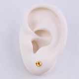 Topos Gc Diamantado 0.6g / 5.5mm Oro Amarillo 18K