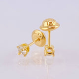 Topos Cuatro Garras 0.7gr / 3.15mm Oro Amarillo 18K
