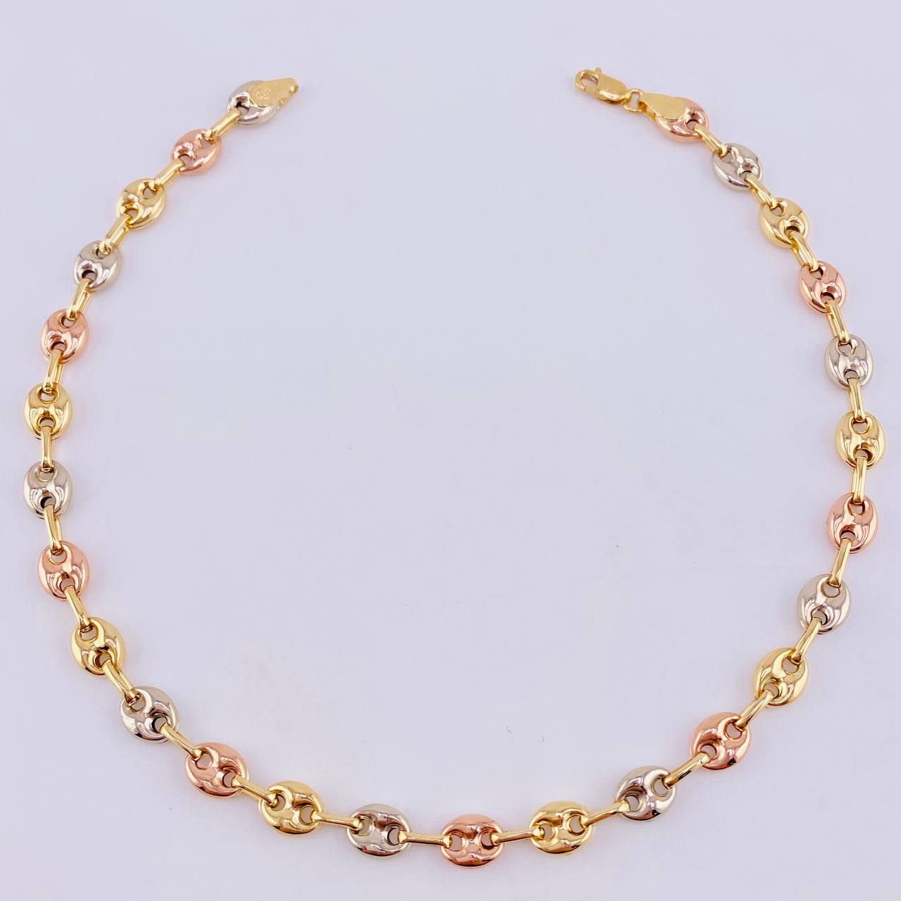 Tobillera Gc 3.25 g / 24.5 cm / 4 mm Tres Oros 18K