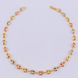 Tobillera Gc 3.25 g / 24.5 cm / 4 mm Tres Oros 18K