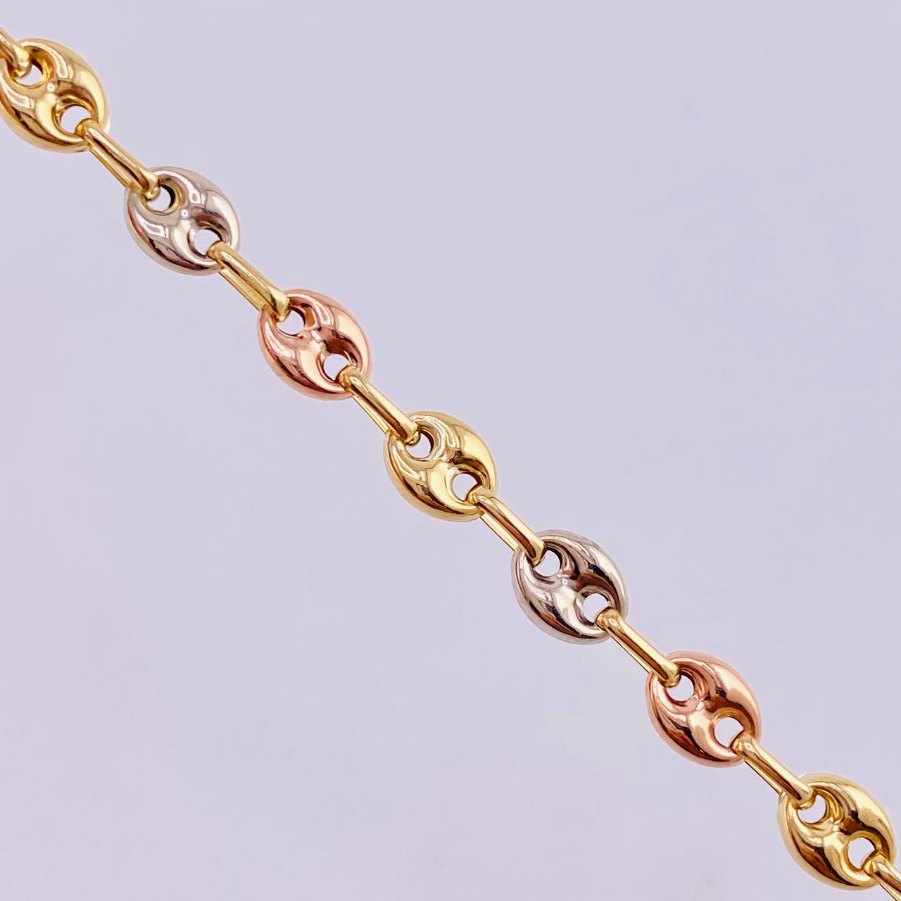 Tobillera Gc 3.25 g / 24.5 cm / 4 mm Tres Oros 18K
