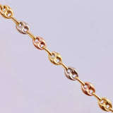 Tobillera Gc 3.25 g / 24.5 cm / 4 mm Tres Oros 18K