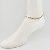 Tobillera Gc 3.25 g / 24.5 cm / 4 mm Tres Oros 18K