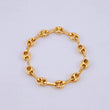 Anillo Gc Diamantado 0.9gr / T12 1/4 - T12 1/2 / 3.5mm Oro Amarillo 18K *