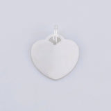 Dije Placa Corazón 1.35 g / 1.8 cm Plata 925