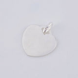 Dije Placa Corazón 1.4 g / 1.7 cm Plata 925