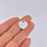 Dije Placa Corazón 1.35 g / 2 cm Plata 925