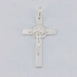 Dije Cruz Cristo San Benito 5.85 g / 5.1 cm Plata 925