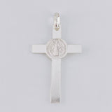 Dije Cruz Cristo San Benito 5.85 g / 5.1 cm Plata 925