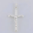 Dije Cruz Cristo Puntas Planas 3.15 g / 4.4 cm Plata 925