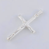 Dije Cruz Cristo Puntas Planas 3.15 g / 4.4 cm Plata 925