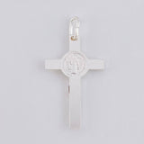 Dije Cruz Cristo San Benito 1.85 g / 3.4 cm Plata 925