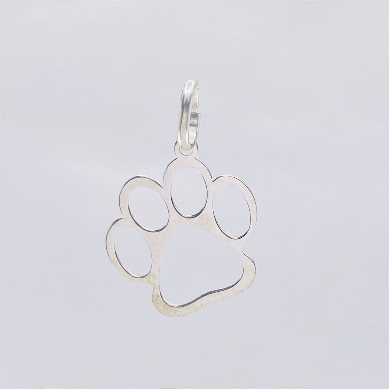 Dije Huella Silueta 0.55 g / 2.4 cm Plata 925