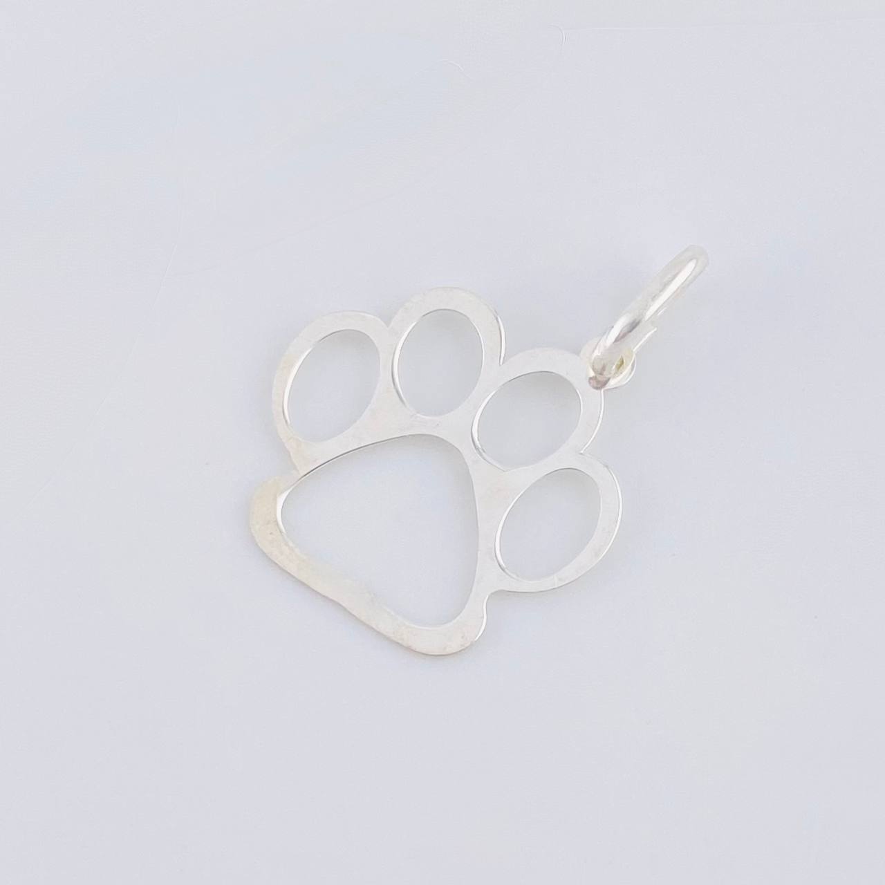 Dije Huella Silueta 0.55 g / 2.4 cm Plata 925