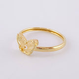 Anillo Mariposa Diamantada 1.1 g / T7 Oro Amarillo 18K